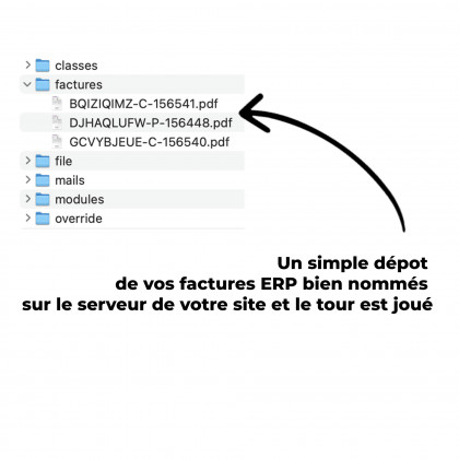 Vos factures ERP dans votre prestashop