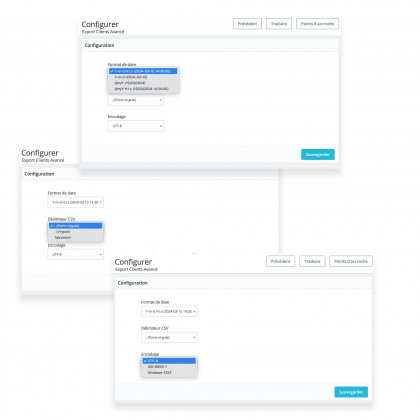 Export clients prestashop